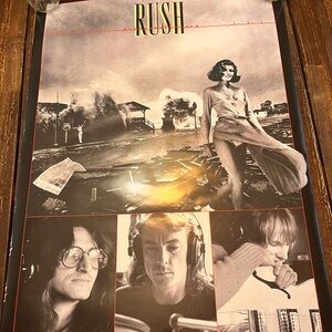 Rush Permanent Waves Poster Original 2008 Band Members Album Cover